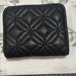 Elegant Black Quilted Women's Wallet